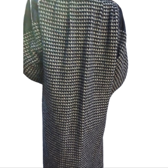 Vintage black‎ and white wool maxi coat 14 - Picture 3 of 14